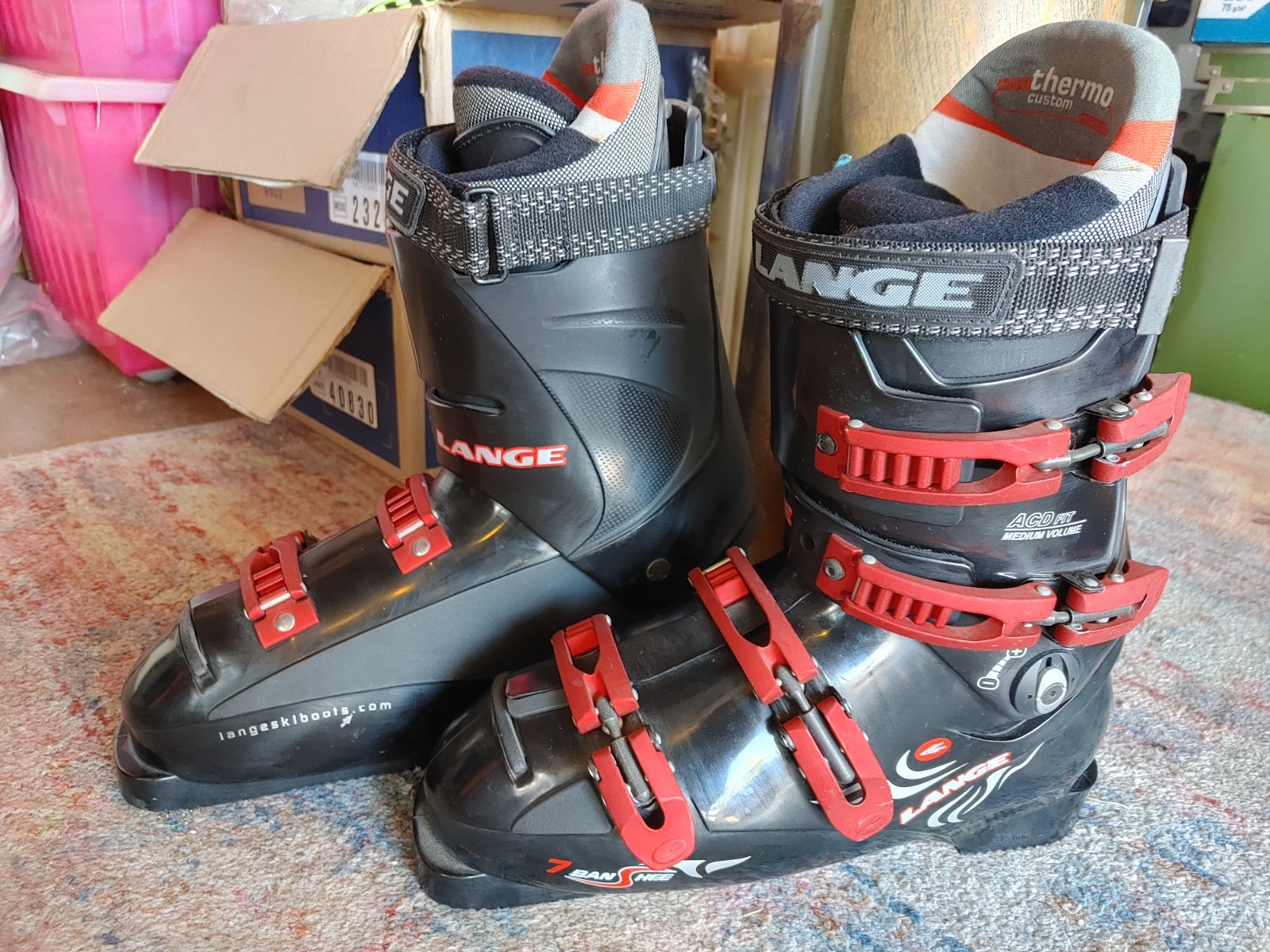 SALOMON Scarponi da sci da downhill Lange Banshee 7 da uomo (usati) 313 MM 9 US