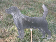 Beagle Standing dog yard art garden metal hound stake Pick