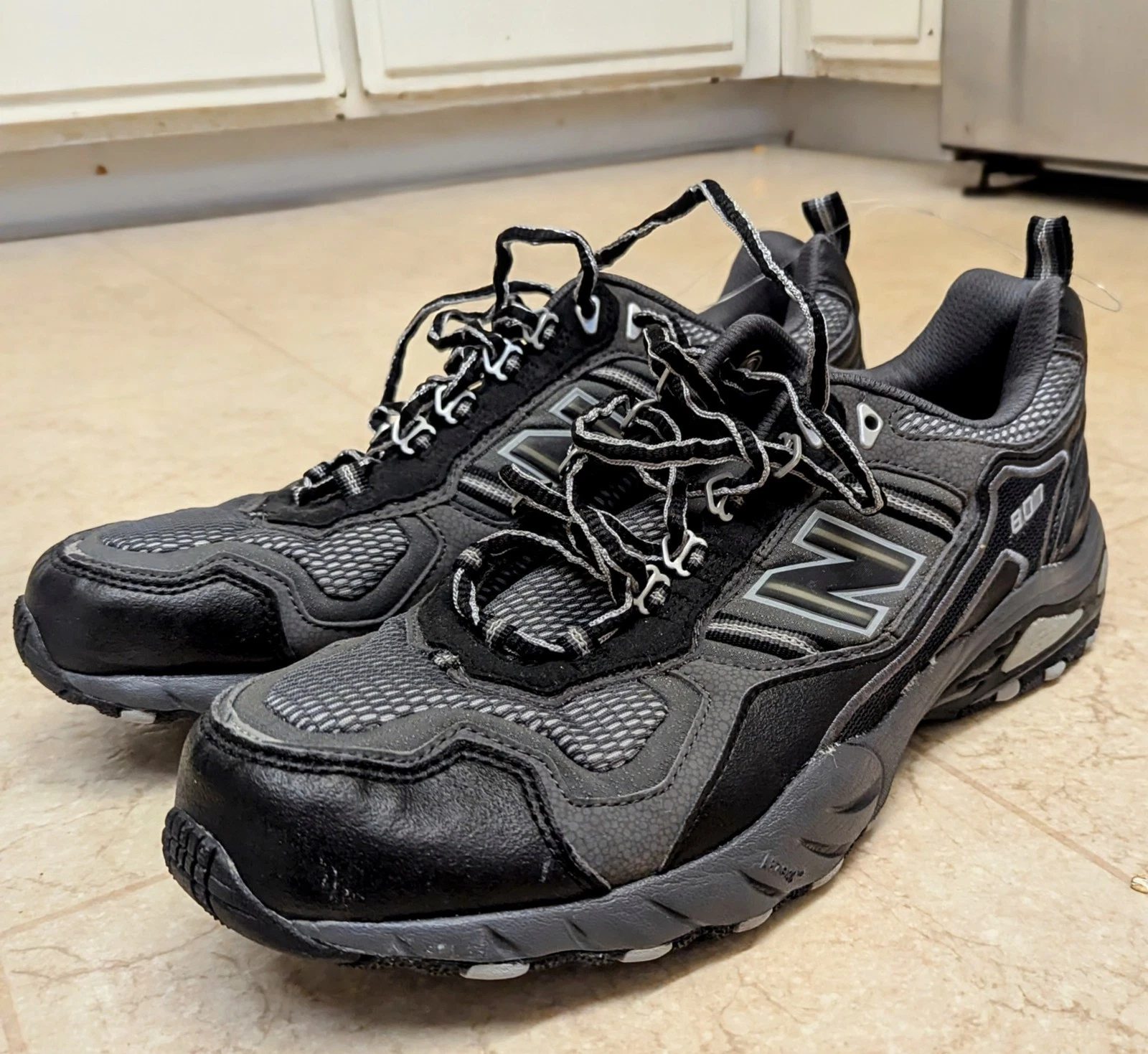 New Balance 807 Black Men's 10 M807BK Trail Hiking Sneakers