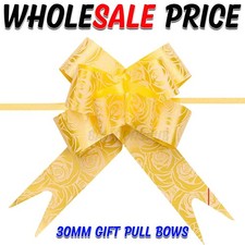 100pc Pull Bows 30mm Large Small Gift Wrap Florist Ribbon Wedding Car Decoration