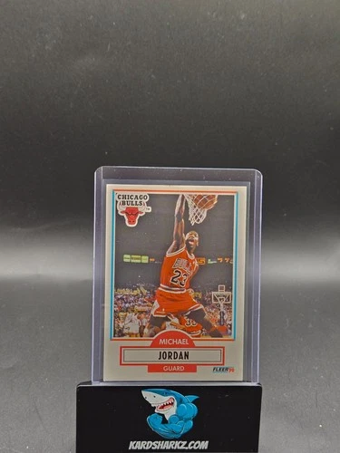 1990-91 Fleer - Michael Jordan #26 Black Line Above Biographical Information