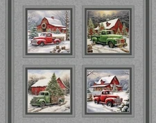 MDG -  Christmas - Holiday Haul Quilting And Crafting Fabric Panel 🎄🎄