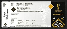 Ticket | 2022 | Germany v Japan | FIFA World Cup Qatar '22 | Match 11