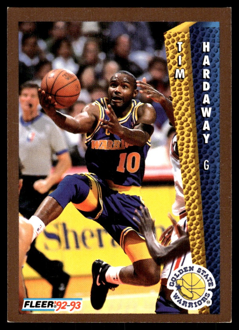Tim Hardaway 1992-93 Fleer #74 Warriors NBA READ FREE SHIPPING AutographDen
