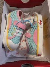 NIB GIRLS Toddler See Kai Run Powdered Blue Pink Sneakers Sprin Summer 5