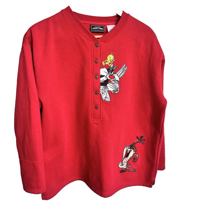1998 Looney Tunes Tweety Bird Taz & Bugs Bunny Sweatshirt USA Sz Large Vintage