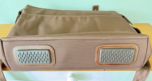 Johnston & Murphy Men's Leather Messenger’s Bag Classic Brown - Picture 15 of 19