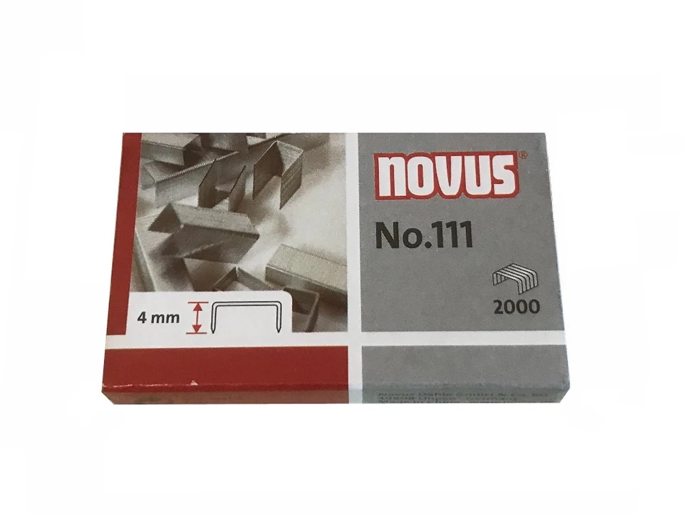 20.000 Novus Heftklammern 4mm No.111 für Juwel 2000 Heftzange Tacker-Nadeln