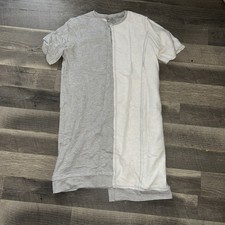 NWT ASOS Grey & White Dual Sweater Dress Size 6