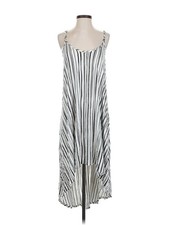 NWT H By Halston Women Silver Casual Dress S