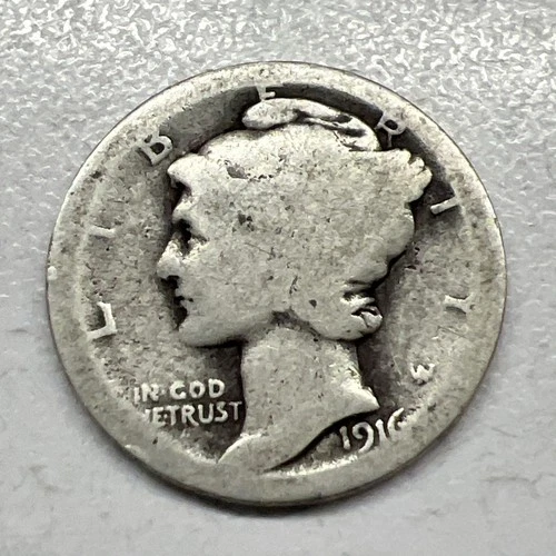 1916 MERCURY SILVER DIME ACTUAL COIN Get More Today & Save Shop Here Buy Here