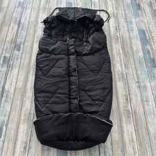 Stroller Footmuff - Plush Weather Proof Warm Bunting Bag Black