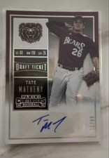 2015 Panini Contenders - College Ticket Tate Matheny #44 Draft Ticket Red Jersey