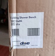 NEW Drive Medical FOLDING SHOWER BENCH 12486 NEW SEALED BOX