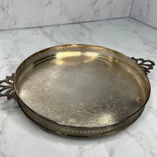 Vintage Crescent 9207 Silver Plate Footed Serving Dish