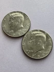 1988 P D Kennedy Half Dollar (2) Clad Coins Circulated Very Nice!   N 402