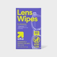 Pre-Moistened Lens Wipes - 60ct