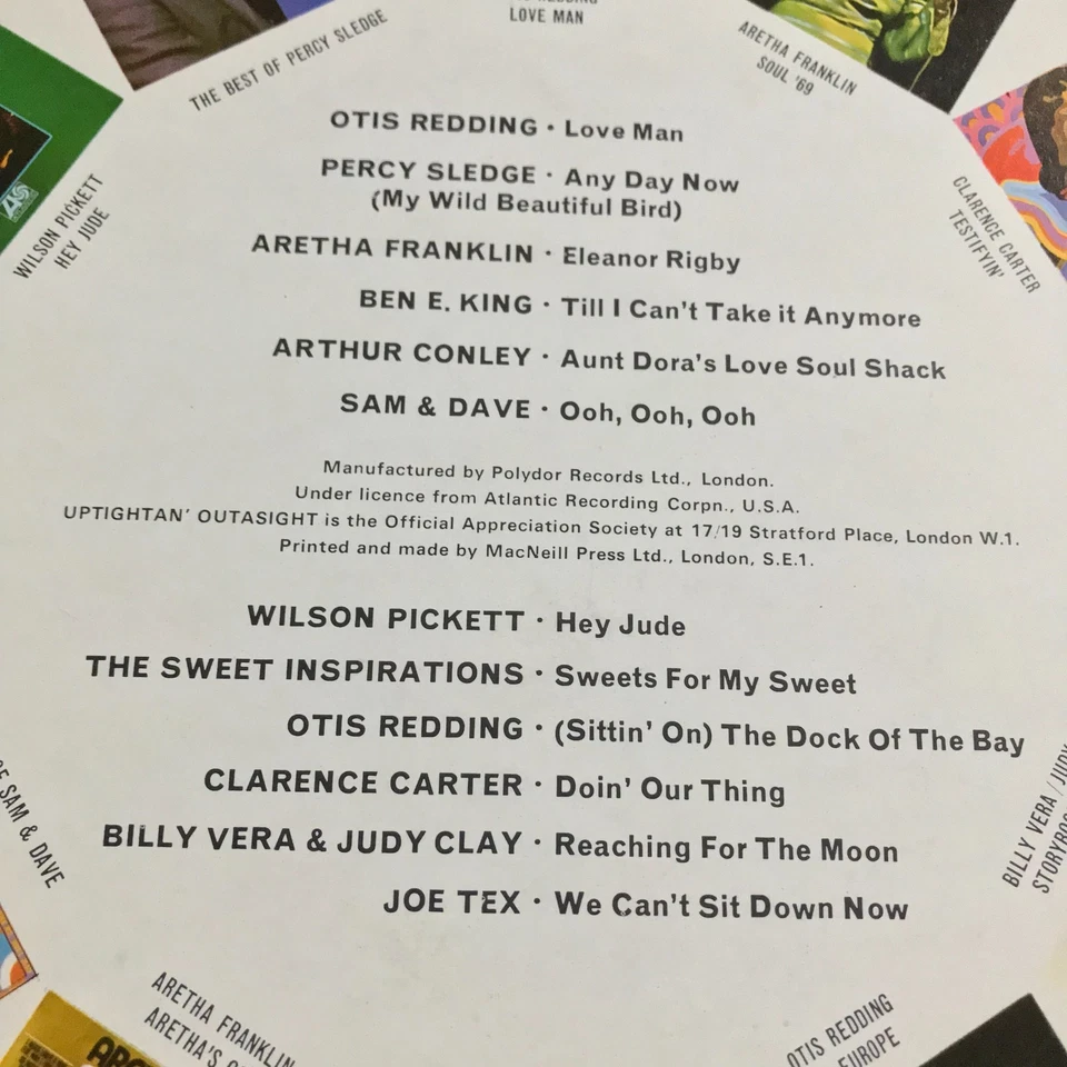 Soul Together Atlantic Soul Compilation LP 1969 Otis Redding, Aretha Franklin, - Image 3 of 4