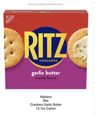 Nabisco Ritz Crackers Garlic Butter, 13.7oz Carton