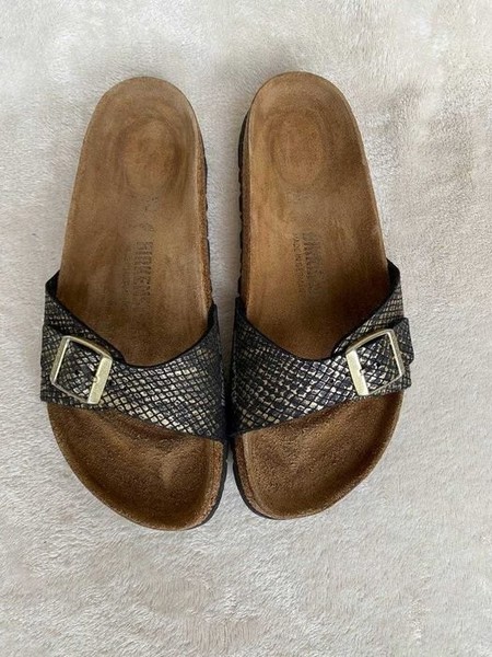 Women Birkenstock Slippers Black 38