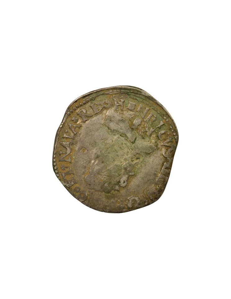 France Henri IV - 1/2 Franc Argent - 1592 K Bordeaux - Photo 2/3