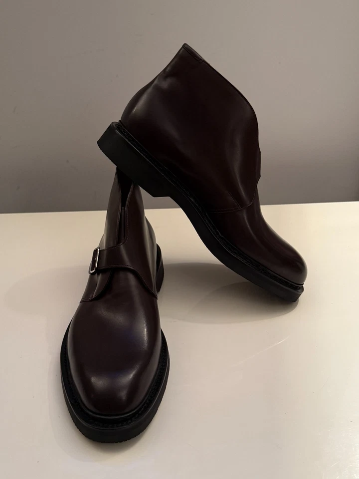 JOHN LOBB Shoreditch Grain Leather Chukka Boots Mens Brown UK 10.5 EU 44.5 £1390 — 第 3/4 张图片