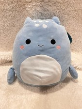 Squishmallow 12  Lune The Loch Ness Monster Light Blue Summer 2023