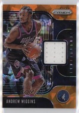 2019-20 Panini Prizm Sensational Swatches Jersey Orange Ice Andrew Wiggins pu3