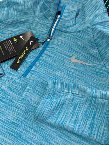 Camiseta para correr Nike Pacer media cremallera talla XS azul claro para mujer - Imagen 13 de 13