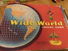 Vintage 1957 Parker Brothers Wide World Travel Game Replacement Parts You Pick