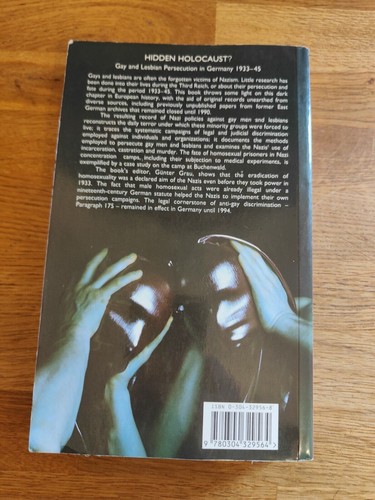 BOOK - Hidden Holocaust Gay Lesbian Persecution 1933-45 Ed. Grau PB Cassell 1995 - Picture 5 of 5