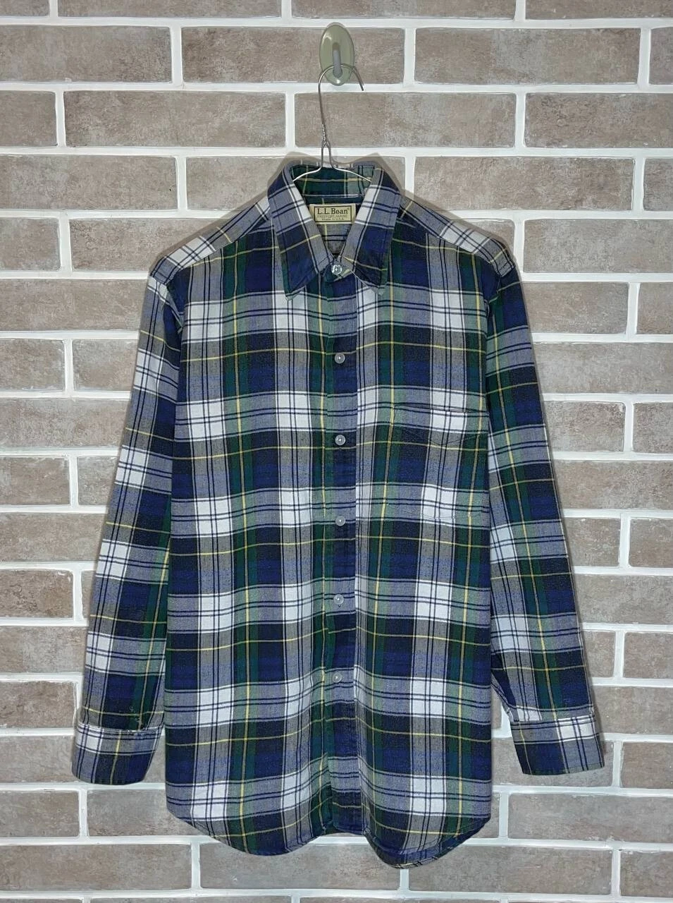 Vintage L.L. Bean Plaid Flannel Button Down Shirt