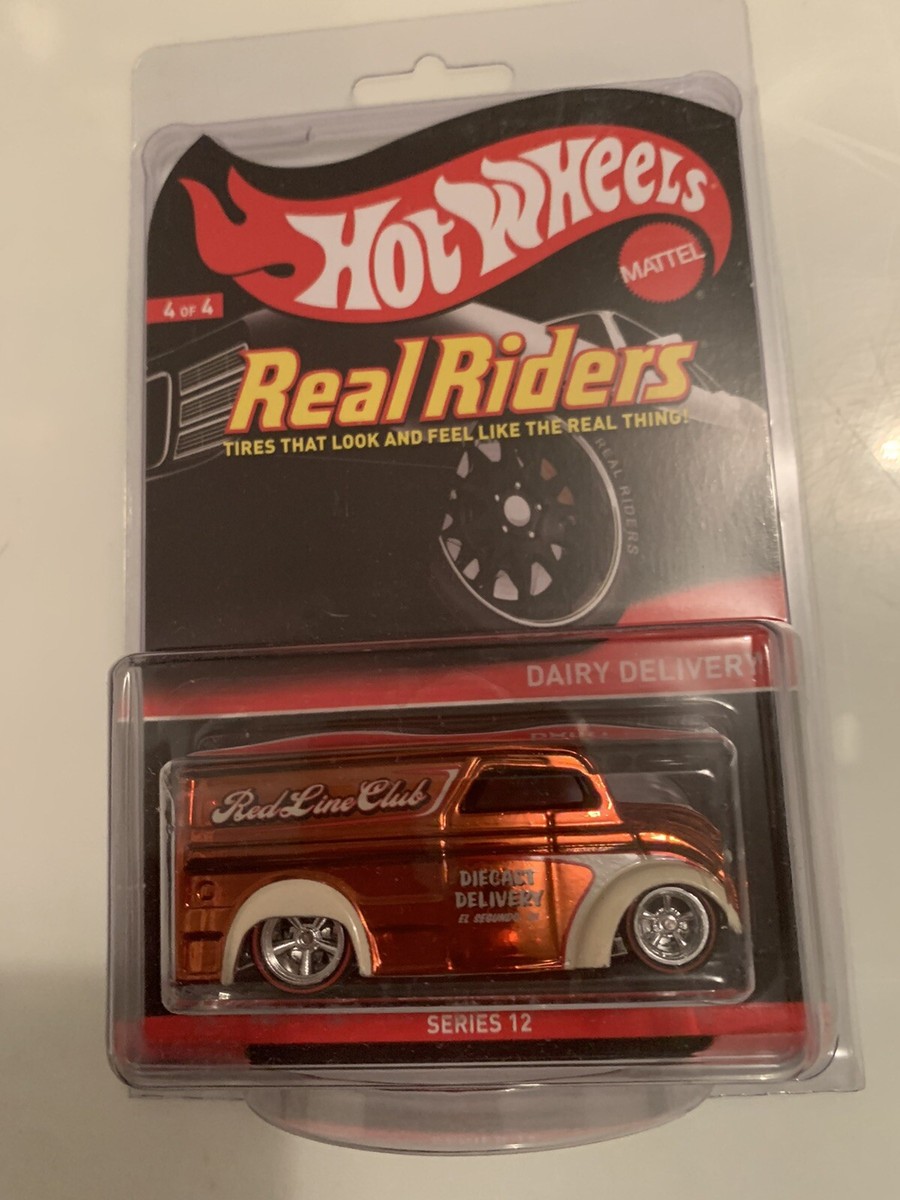 Hot Wheels RLC Dairy Delivery 4/4 Series 12 Real Riders Low Hot Wheels RLC Dairy Delivery 4/4 Series 12 Real Riders Low