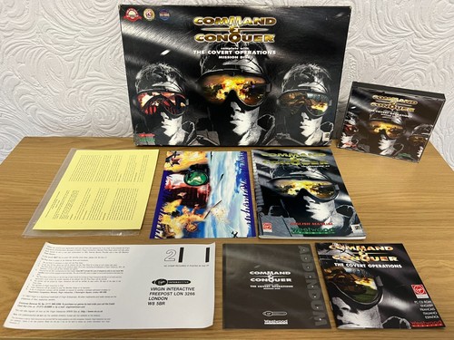 Command & Conquer + Covert OPS PC CD-ROM - Boxed & Working -👽Retro Gift Idea👽