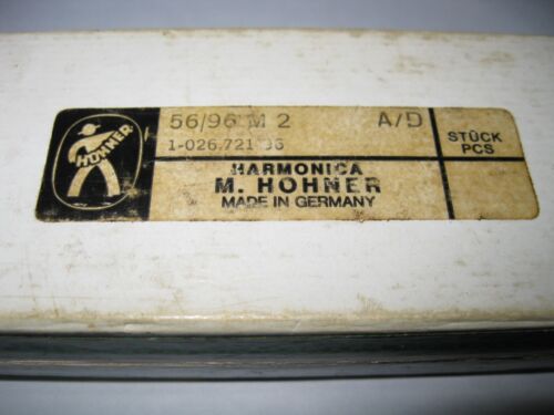 REDUCED Vintage M. Hohner ECHO Bell Metal Reeds Harmonica made in Germany A/D - Picture 3 of 9