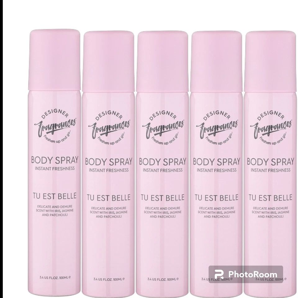 Designer Fragrances Body Spray - Tu Est Belle Pink 100ml X 5pcs