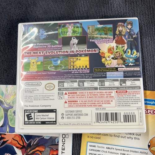 Pokemon Y (Nintendo 3DS, 2013) Complete First Print - Picture 5 of 6