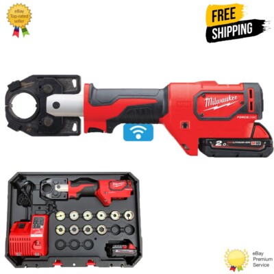 Milwaukee Cable Crimper Set M18HCCT-201 L-Set FORCE LOGIC 53KN  4933464313 4058546222581 UK