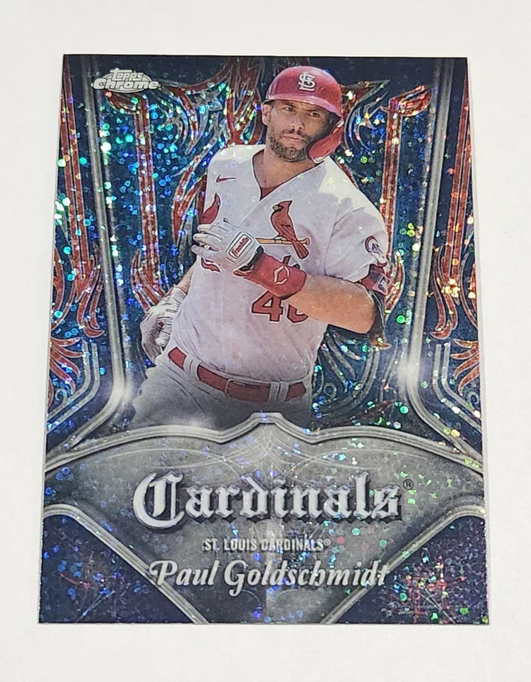2022 Topps Chrome PAUL GOLDSCHMIDT Pinstriped Club #P-12 REIGNING NL MVP! - Image 2 of 3