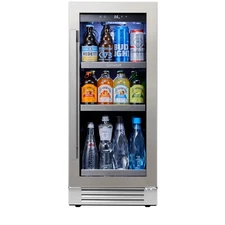 Ca'Lefort 15" New Beverage Refrigerator Drink Cooler 100 Cans w/Door&Shelves