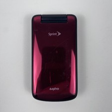 Sanyo Mirro SCP-3810 Red and Black Sprint Flip Phone Sold as is for parts
