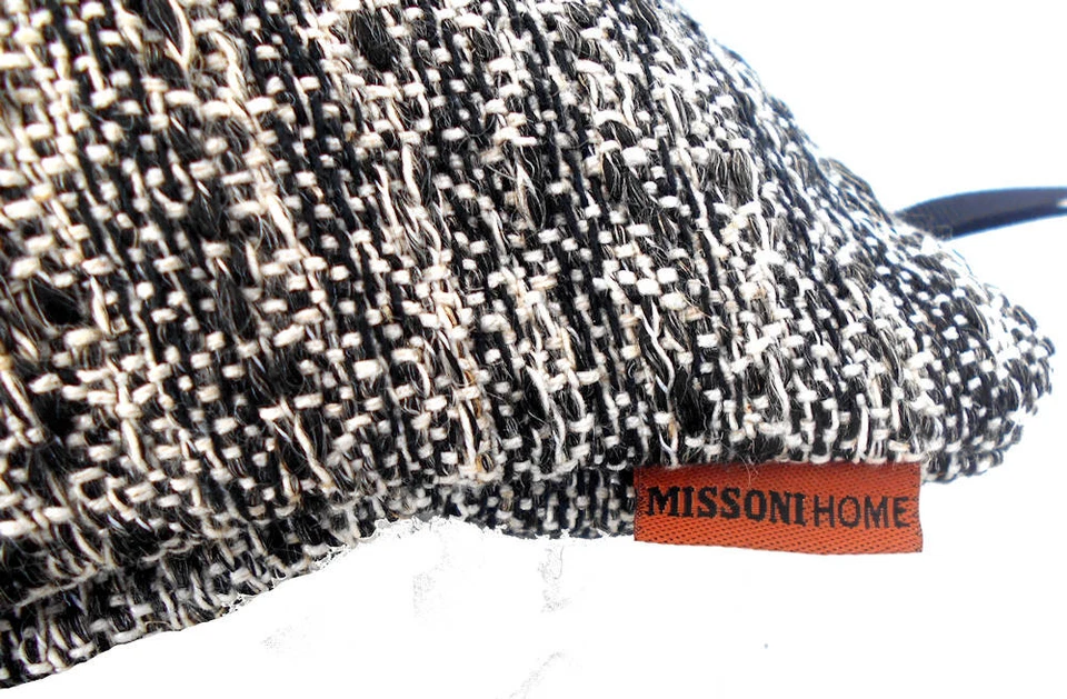 MISSONI HOME CUSHION COVER UPHOLSTERY 40x40cm LINEN COTTON BLEND YUKA 601 - Image 3 of 4