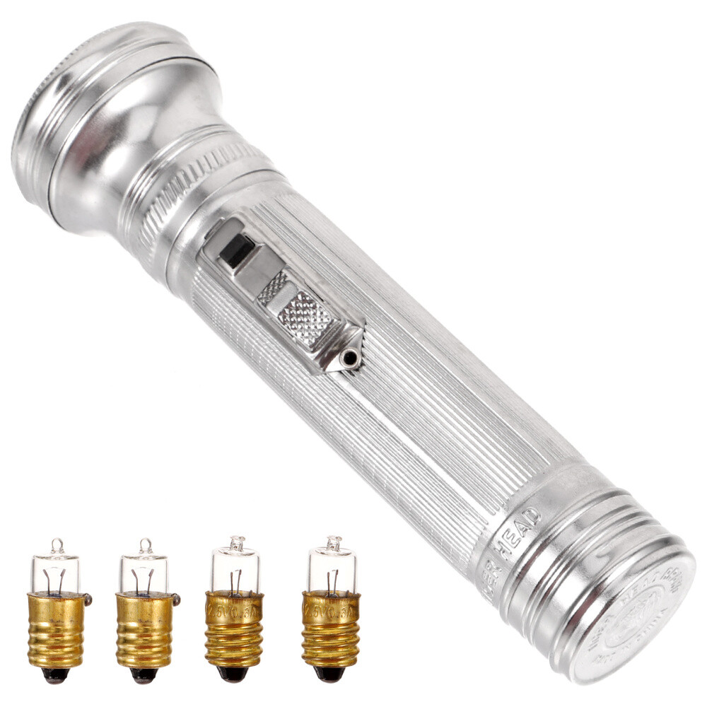 Metal Flashlight Outdoor Flashlight Portable Flashlight Old-Fashioned Flashlight