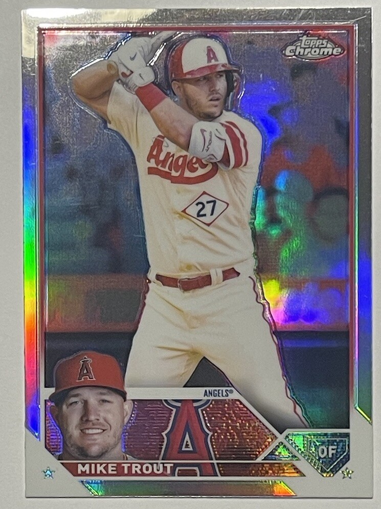 2023 Topps Chrome Refractor #27 MIKE TROUT