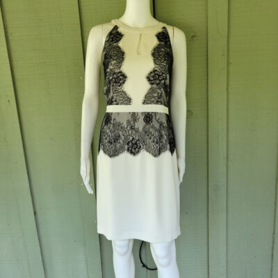 NWT GIANNI BINI Claudia White Black Lace Dress 10 | eBay NWT GIANNI BINI Claudia White Black Lace Dress 10 | eBay