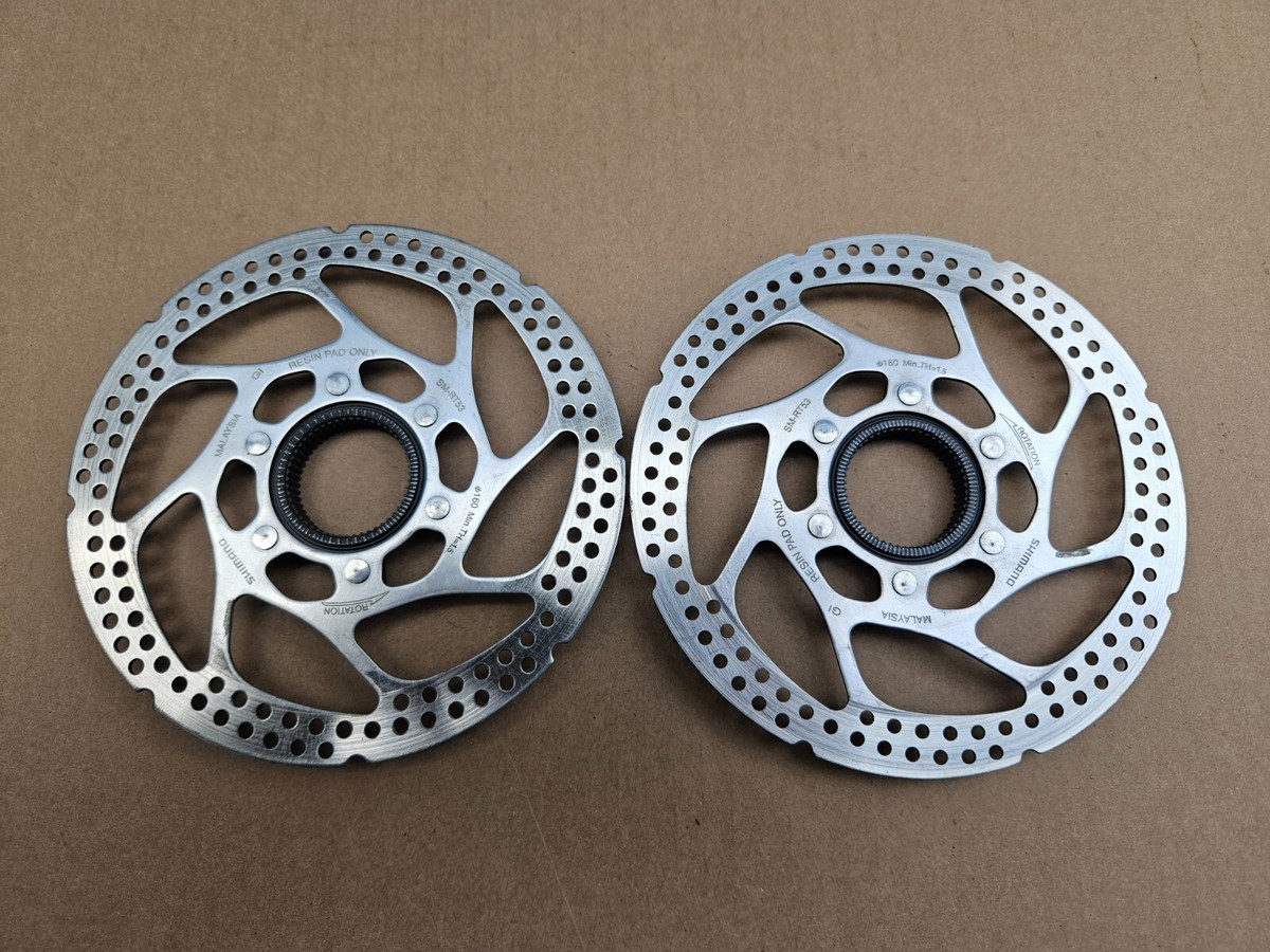 Set of 2 Shimano SM-RT53 Center Lock Disc Brake Rotors 160mm | eBay