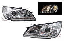 Led Projector Headlights Pair Chrome Housing For00-05lexus Altezza Is300 Is200
