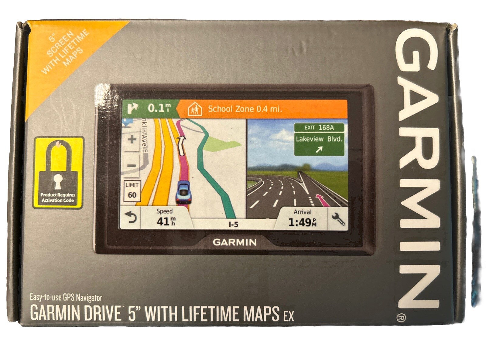 Garmin Drive 5 USA LM EX GPS Navigator with Lifetime Maps 010-01532-0E-image
