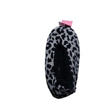 Isaac Mizrahi slip on leopard print grey/Black Slippers size small