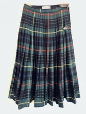 Vintage The Scotch House Women  s Kilt Tartan Plaid Wool Size 2 Pleated Skirt